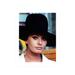 Close-up of Sophia Loren Wearing Hat - Unframed Photograph Paper in Black/Blue/Brown Globe Photos Entertainment & Media | Wayfair 4821592_810