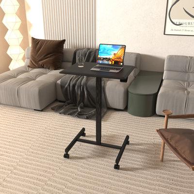 FAMIKITO 42.9" H x 22.6" W Laptop/Computer Cart Or Stand w/ Wheels 42.9 H x 22.6 W x 19.3 D in Metal in Black | 42.9" H X 22.6" W X 19.3" D | Wayfair