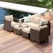 Nestl 5 Piece Sofa Seating Group w/ Cushions Synthetic Wicker/All - Weather Wicker/Wicker/Rattan | 28.75 H x 73.75 W x 30.25 D in | Outdoor Furniture | Wayfair