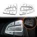 For Mercedes-Benz C GLC Class W205 Chrome Steering Wheel Button Cover Trim