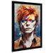 Wildon Home® "David Bowie" By V2 Design Co. Print On Acrylic Plastic/Acrylic in Blue/Brown/Orange | 27.5 H x 21.5 W x 0.75 D in | Wayfair