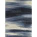 Blue/Navy 83.86 x 62.99 x 0.39 in Area Rug - Brayden Studio® Faye Navy Blue Abstract Modern Area Rug | 83.86 H x 62.99 W x 0.39 D in | Wayfair