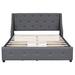 Red Barrel Studio® Jormun Storage Bed Wood & /Upholstered/Linen in Gray | 41.5 H x 66.7 W x 87 D in | Wayfair 6556AA730F01474CBD9E3DDFEAC8B616
