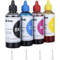 Inkjet Printer Refill Dye Ink kit 4 Color for LC201 LC203 LC205 Refillable Cartridges and CISS for MFC-J460DW