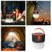 LED Camping Rechargeable 4 Light Modes 2400mAh Power Bank IP44 Solar Camp With USB Cable For Equipment Charging Life Saving Kit Hiking Fishing Home Camping