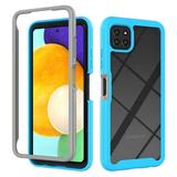 For Samsung Galaxy A22 5G Starry Sky Solid Color Series Shockproof PC + TPU Case