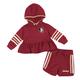 Girls Infant Colosseum Garnet Florida State Seminoles Spoonful Full-Zip Hoodie & Shorts Set