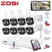 ZOSI 2K Wireless Security Camera System with 1TB HDD Outdoor Security Surveillance Camera WiFi with Two-Way Audio AI Human Detection Home Security Cameras System