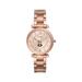 Women's Fossil Gold Georgia Bulldogs Carlie Rose Stainless Steel Watch