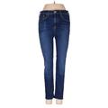 Rag & Bone/JEAN Jeans - Low Rise Skinny Leg Denim: Blue Bottoms - Women's Size 26 - Dark Wash