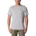 Columbia Herren Rockaway River Back Graphic Short Sleeve Tee Kurzarm Shirt, Columbia Grey, Rocky Road,