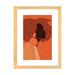 East Urban Home 'Tula' by Reyna Noriega - Painting Print Paper/Metal in Orange/Red | 32 H x 24 W x 1 D in | Wayfair