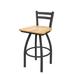 Holland Bar Stool 411 Jackie Low Back Swivel Bar & Counter Stool Plastic in Gray | 34 H x 18 W x 18 D in | Wayfair 41125PWNatMpl