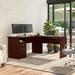 Huckins L-Shaped Executive Desk Wood in Brown/Red Laurel Foundry Modern Farmhouse® | 30 H x 60 W x 23.19 D in | Wayfair