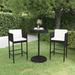 vidaXL Patio Bar Set with Cushions Poly Rattan Seat 3/5 Piece Multi Colors