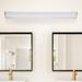 YANSUN 1-Light Integrated LED Matte Black Bath Vanity Light Bar Modern Mininalist Wall Fixture for Bathroom Mirror - 21.65 in.