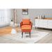 Velvet Accent Chair Modern Upholstered Living Room Accent Chair Tufted Lounge Armchair with Chair & Ottoman Sets for Bedroom