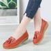 TOWED22 Women Flats Women s Slip on Shoes Comfortable Flats Shoes Dress Shoes Tennis Shoes Work Nurse Casual Sneakers Orange