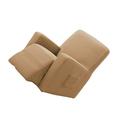 Linyer Recliner Cover Universal Solid Color Full Sleeve Slipcover Chair Dust-proof Seat Anti-slide Protector for Bedroom Room Khaki