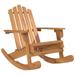 vidaXL Adirondack Rocking Chair Porch Rocker with High Back Solid Wood Acacia