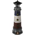 Garden Lighthouse Statue Solar Garden Lighthouse Decor Solar-Power Lighthouse Statue Resin Waterproof Lighthouse For Garden Yard Lawn