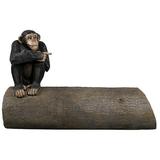 Design Toscano Monkey See Monkey Do Chimpanzee Sculptural Bench