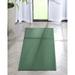 Well Woven Green Solid Color 2 x 5 Runner Rug Contemporary Flat Weave Easy Care