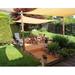JVMU 16 x 16 x 16 Triangle Waterproof Sun Shade Sail Canopy for Outdoor Patio Pool Garden Yard Red