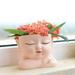 Face Planter Pots Head Planter Cute Succulent Planters Face Flower Pot Head Planter for Indoor Outdoor Plants TYPE-A