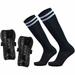 Emlimny Soccer Shin Guards for Youth Kids Toddler Protective Soccer Shin Pads & Sleeves Equipment - Football Gear for 6-12 Years Old Children Teens Boys Girls (Black)