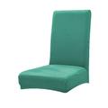 Linyer 2 Pcs Solid Chair Covers Multicolor Anti-dust Chairs Sheath Universal Outer Protector Simple Style Rotating Slipcover Home Decor Cyan