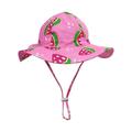 Holiday Savings Deals! Kukoosong Toddler Baby Sun Hat Bucket Hat Summer Children s Watermelon Print Sun Protection Hat Bucket Hat With Hat Rope Hot Pink 3-9 Months