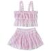 Toddler Swimsuit Girl Girls Swimsuits Two Piece Striped Shorts Toddler Bathing Suit Girl Pink