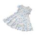 Toddler Kids Baby Girls Cute Dress Summer Round Neck Print Flying Sleeve Dresses Ruffle Sleeveless Dress