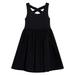 Westernized Girls Dress Open Back Sleeveless Tank Top Dress Children s Daily Versatile Black Dress Trend Party Dresses