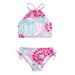 Girls Swimsuits Size 4 Years-5 Years 2 Pcs Swimwear Floral Tops Drawstring Bikini Bottoms Suit Bikini New Split Water Drop Print Bikini Baby Bathing Suit C
