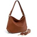 Montana West Hobo Bags for Women Purses and Handbags Classic Simple Top Handle Shoulder Bags, Z Brown