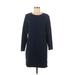 Amazon Essentials Casual Dress - Shift Crew Neck 3/4 sleeves: Blue Print Dresses - Women's Size Medium