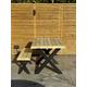 Outdoor Wooden Table and Bench | Garden Table And Bench | Outdoor Table | Garden Furniture | Outdoor Table And Bench