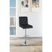 Faux Leather Tufted Bar stool Gas lift Chair Set of 2