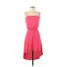 Express Casual Dress - High/Low: Red Dresses - Women's Size X-Small