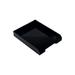 JAM Paper Stackable Front Loading Letter Tray Letter Size Black Plastic 2/Pack (344BLA)