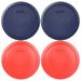 Pyrex Replacement Lid 7402-PC (1) Blue & (1) Red Round Cover for Pyrex 7402 6-Cup & 7-Cup Bowl (Sold Separately)