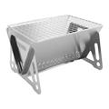 Folding BBQ Grill Net Multifunction Camping BBQ Gril Charcoal Match Stove (B)