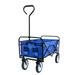 Tcbosik Folding Wagon Garden Shopping Beach Cart 150lbs Capacity Utility Cart Blue