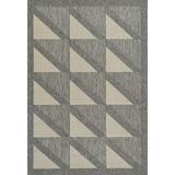 Momeni Vines Collection Indoor and Outdoor Grey Area Runner Rug 2 7 x 7 6 Sized Mat for Living Room Bedroom Hallways and Home Office
