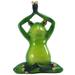 Gaiseeis Frogs Figurines Yoga Decor Mini Meditating Frogs Garden Sculpture Outdoor For Porch Yard Cute Frogs Yoga Statues Collectibles Indoor Decorations E