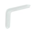 2 PK Knape & Vogt 215SP WH 8-Knape & Vogt Slim-Line 8 In. D. x 5.25 In. H. White Steel L Bracket