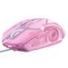 Gaming Mouse Wired Mouse 6D RGB Gaming Mouse Adjustable Wired Optical LED Computer Mice USB Cable Silent Mouse Pink