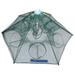 1PC Umbrella-shaped Shrimp Net Portable Mesh Hole Fishpot Folding Crab Lobster Net Compact Fishing Net Fishing Accessories for Fishing Use (12 Holes Green Random Style)